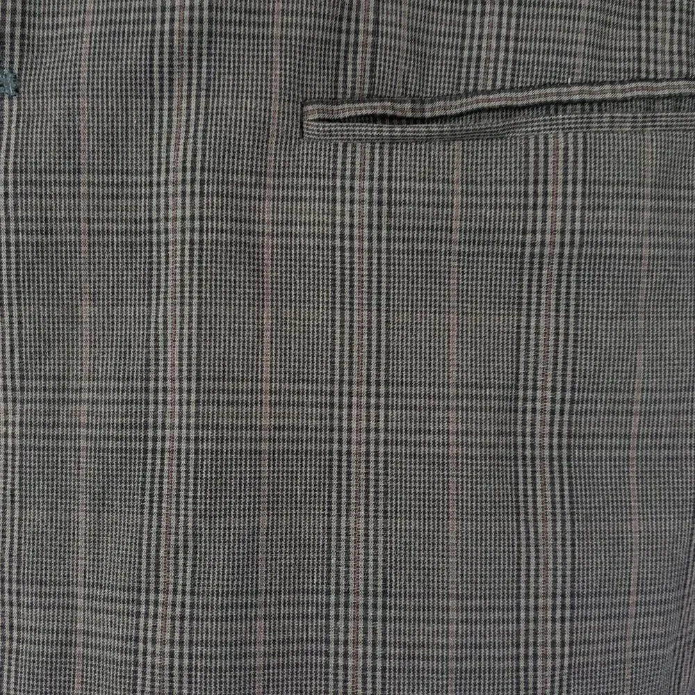 John Varvatos USA Gray Plaid 2 Button Blazer Jacket Mens Size 40 Workwear cotton
